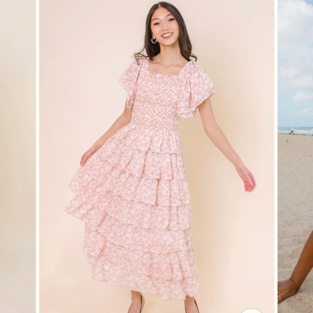 Ivy City Grace Dress in Rose